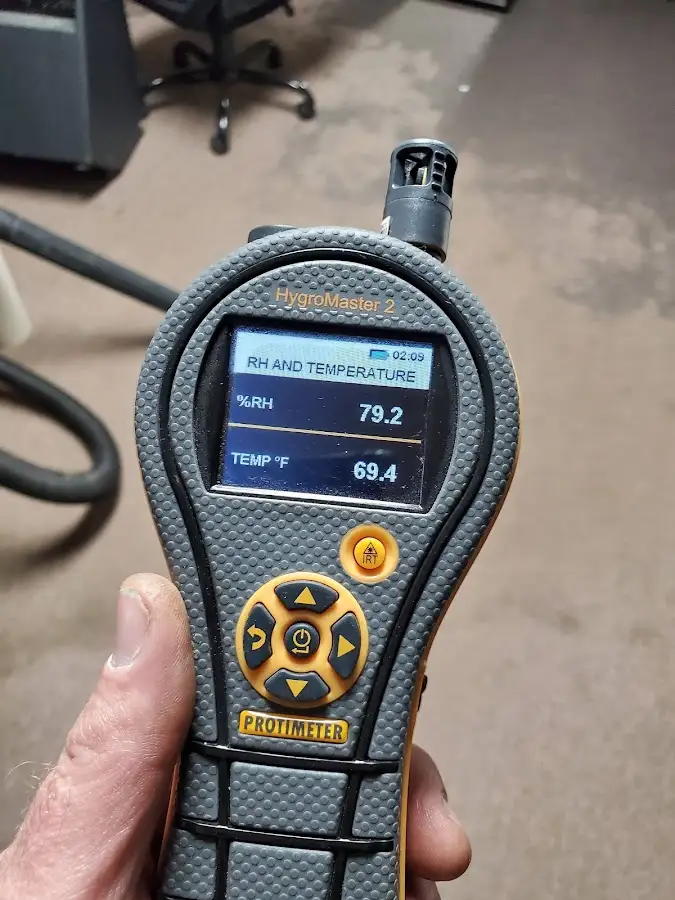 Moisture meter humidity assessment for Fire & Smoke Damage Restoration in East Point